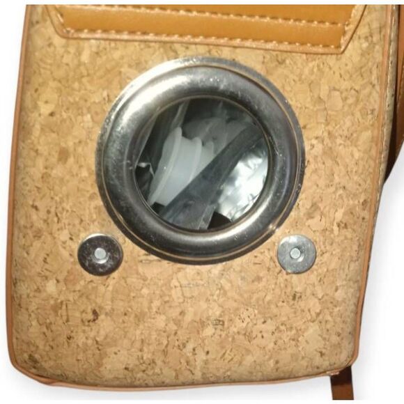 Chris's Closet Elegant Tan Cork Wine Carrier Bag NWT. - Picture 5 of 11